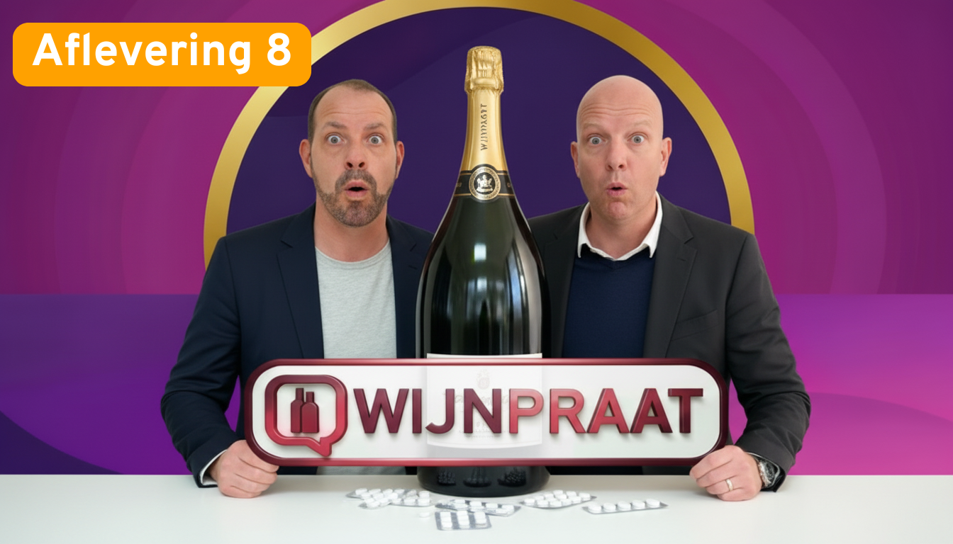 S01E08 Wijnpraat wijn podcast, alles over wijn, wijnvragen beantwoord, wijnnieuws